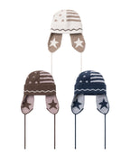 [video jockey] Vikey Star Knit Earflap Beanie - 3colors