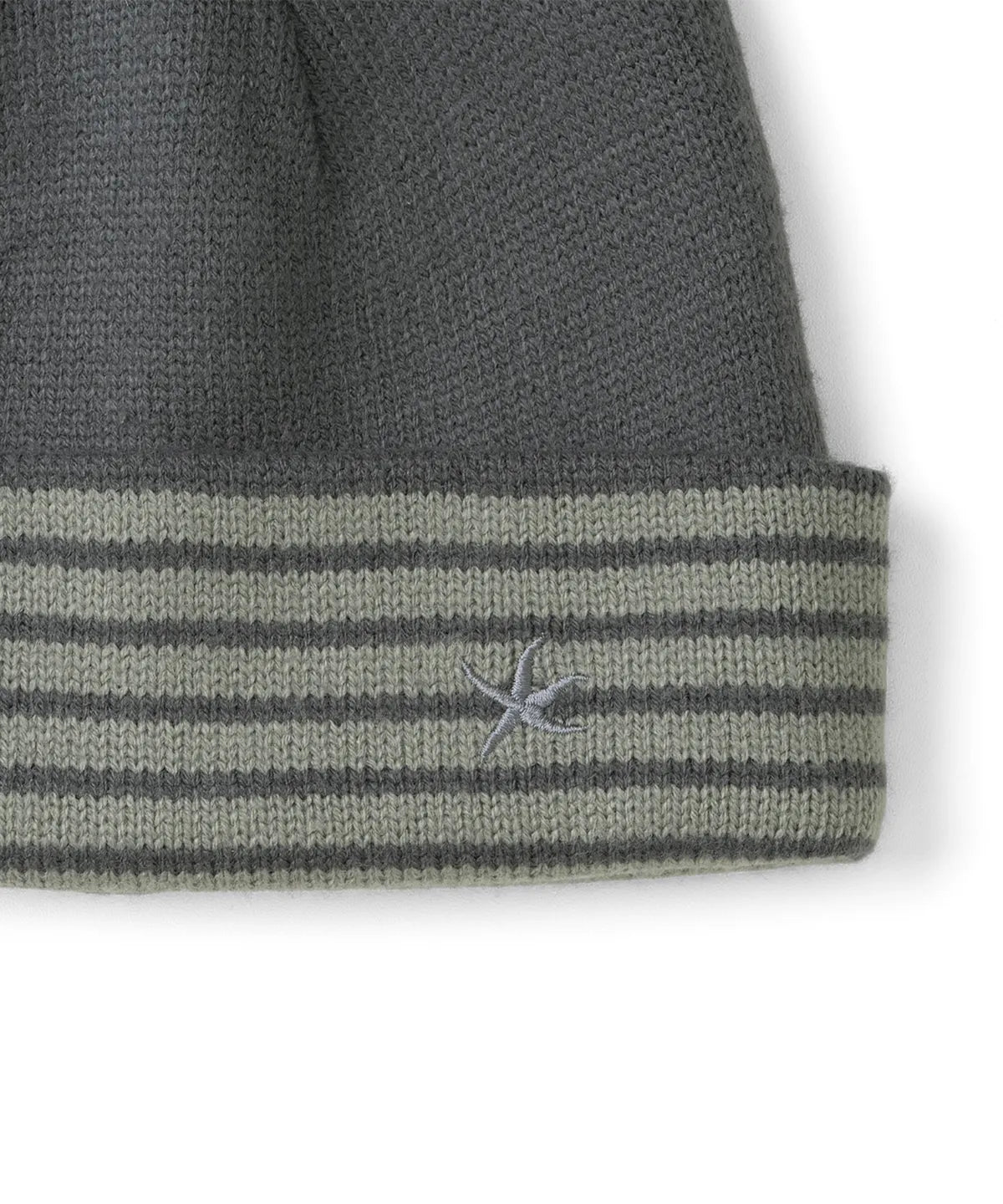 [TCM] reversible stripe beanie (khaki)