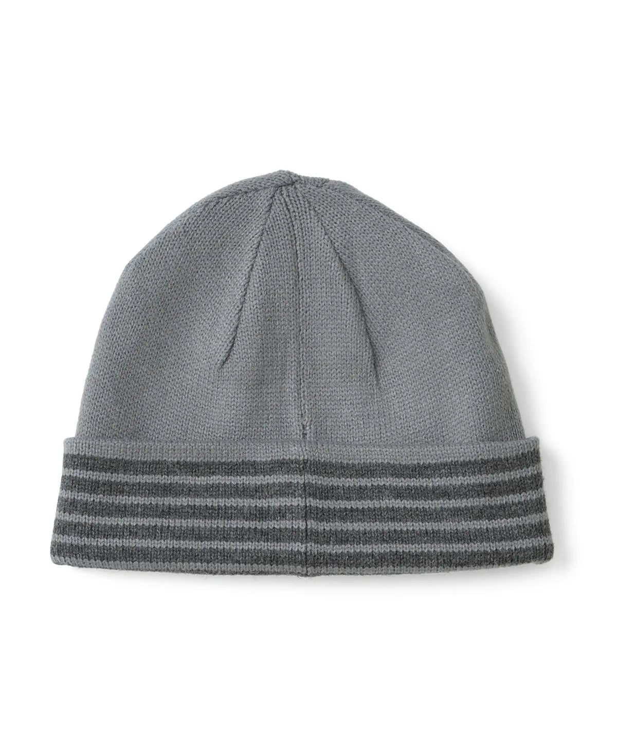 [TCM] reversible stripe beanie (grey)