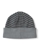 [TCM] reversible stripe beanie (grey)