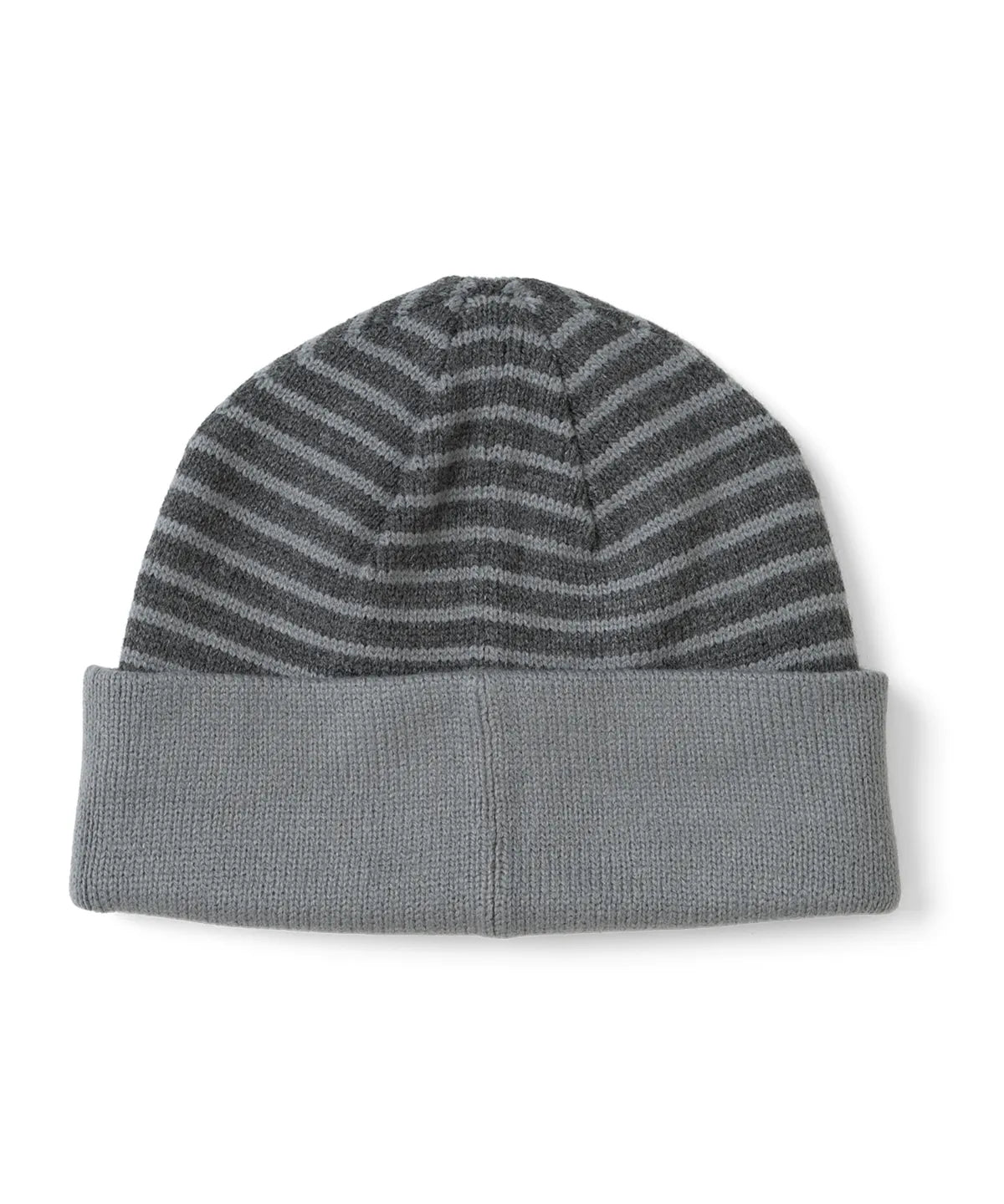 [TCM] reversible stripe beanie (grey)
