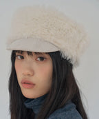 [POESIEDAME] DRAPE FUR MARGOT HAT - 2colors