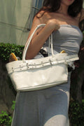 YEOMIM mini belted boat bag (oyster)