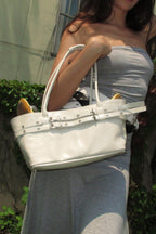 YEOMIM mini belted boat bag (oyster)
