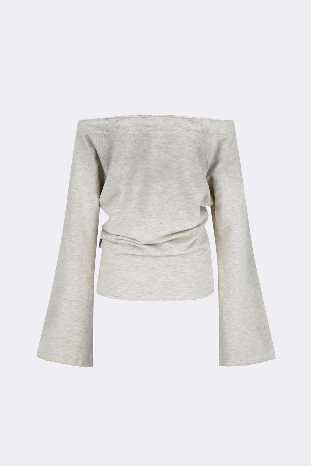 Sculptor Wide Bell Sleeve Sweatshirt Oatmeal