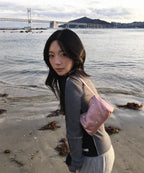 LOTSYOU_Twinkle Jelly Pouch Bag L/PINK