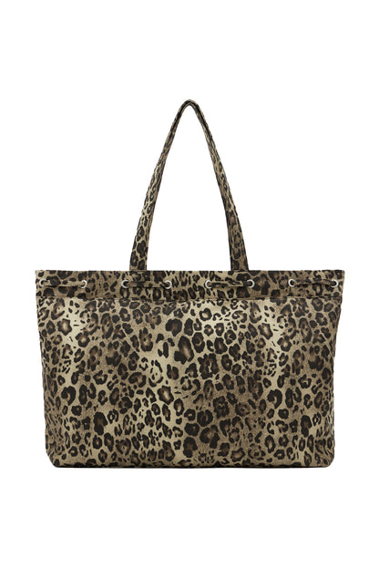 DEINET D STITCH PADDING BAG IN LEOPARD