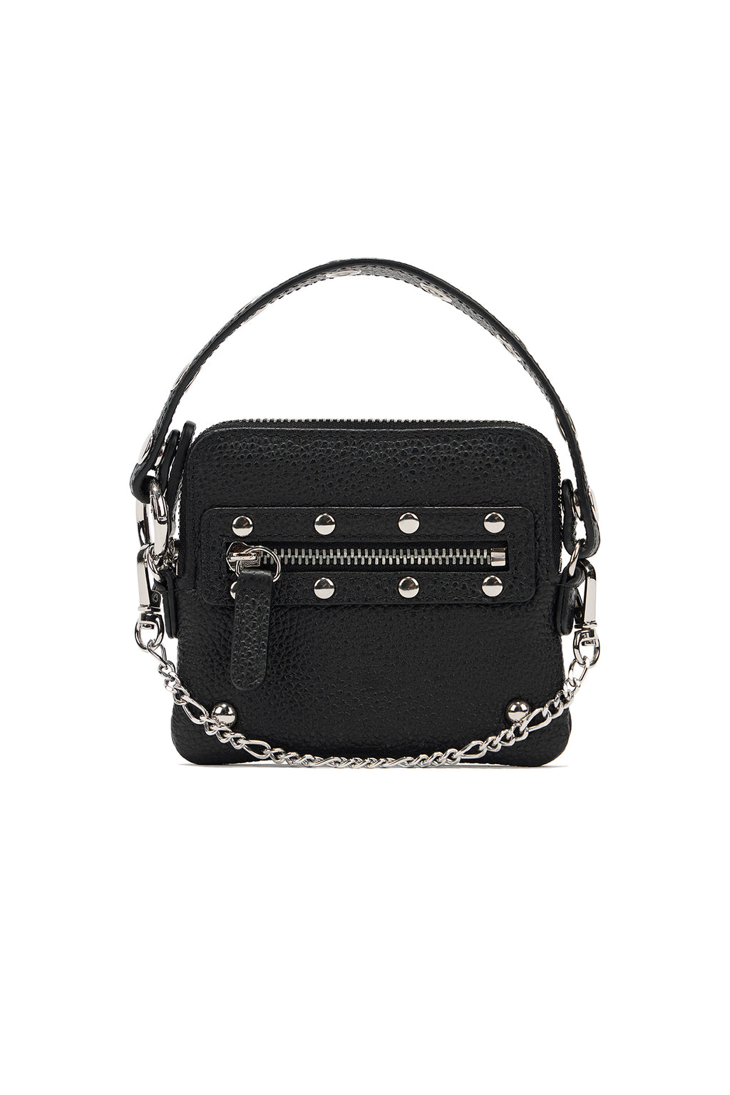 DEINET Studded Cross Chain Wallet / Black