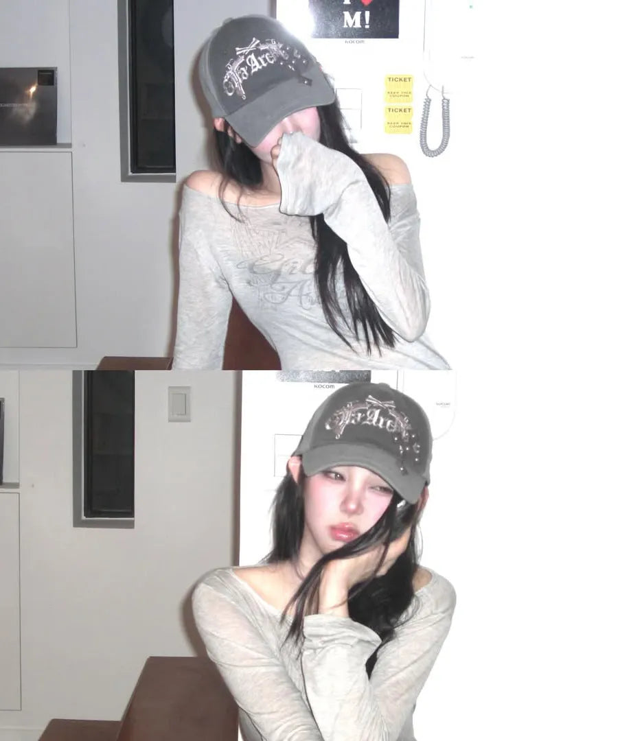 GILA ARCHIVE STAR WING SHEER LONG SLEEVE_GY