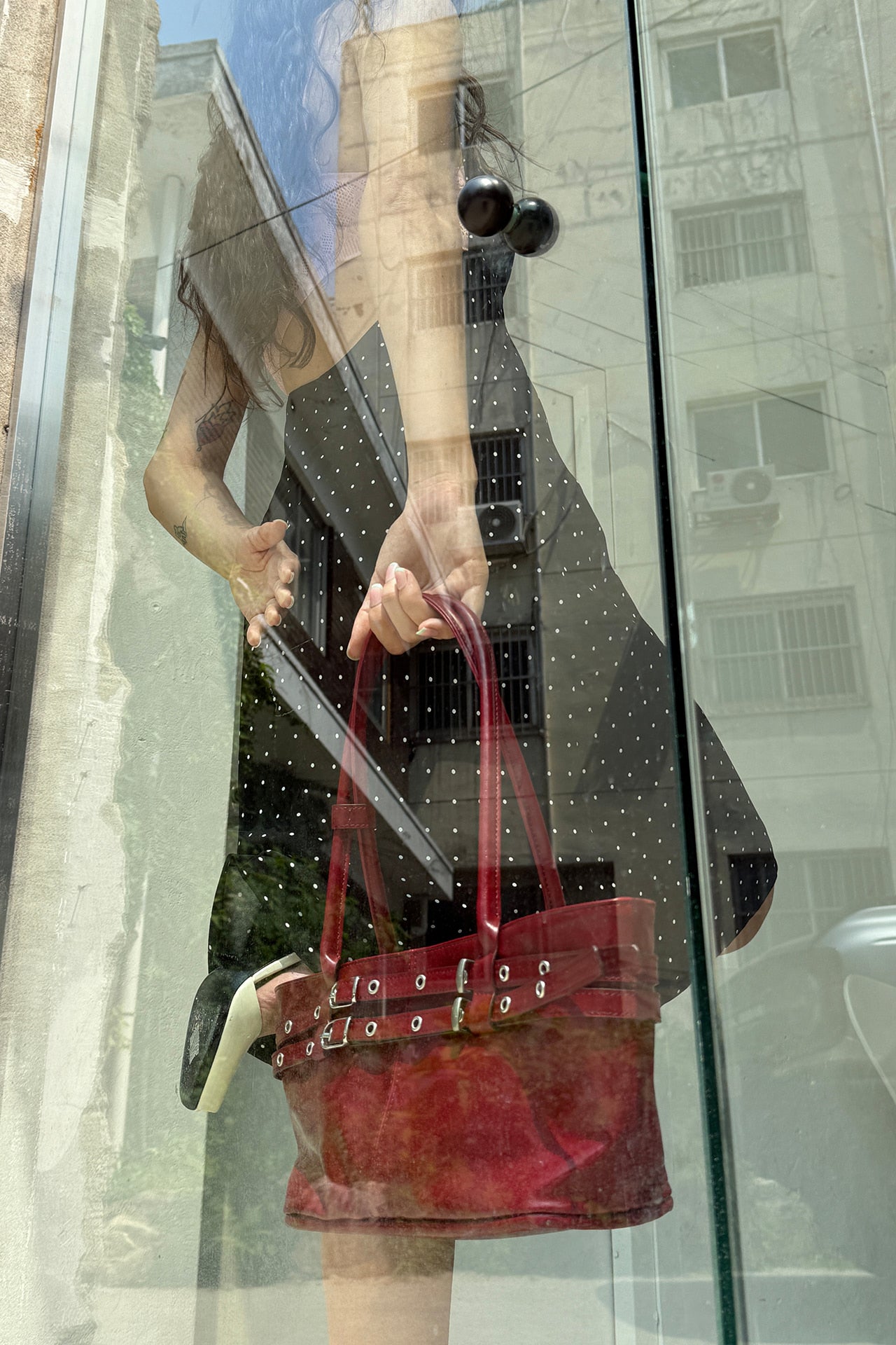 YEOMIM mini belted boat bag (chilli red)