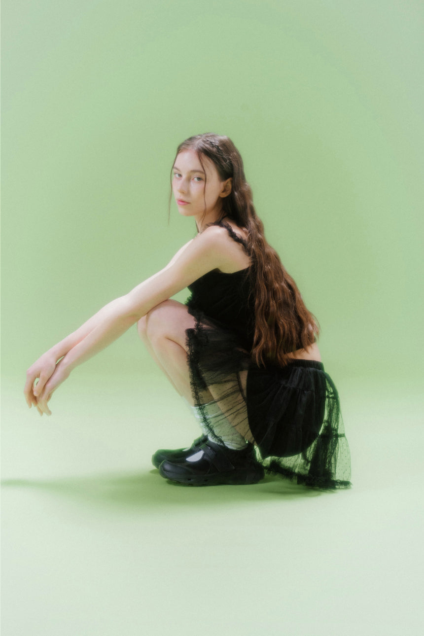 MESH LAYERED TOP (BK)