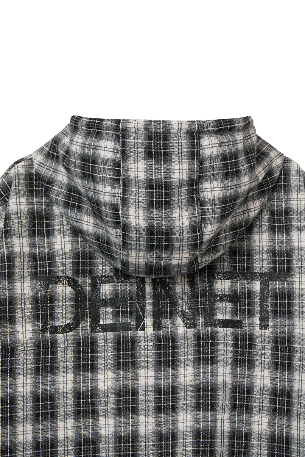DEINET CHECK BOMBER JACKET IN BLACK