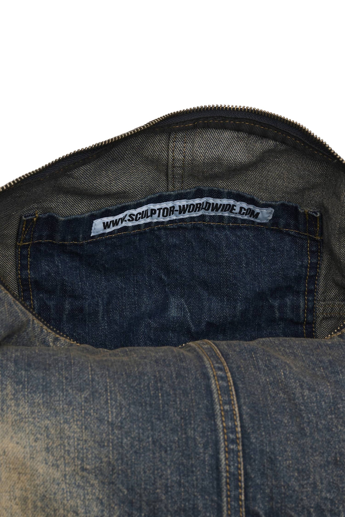 Sculptor Washed Denim Duffle Bag / Vintage Tint