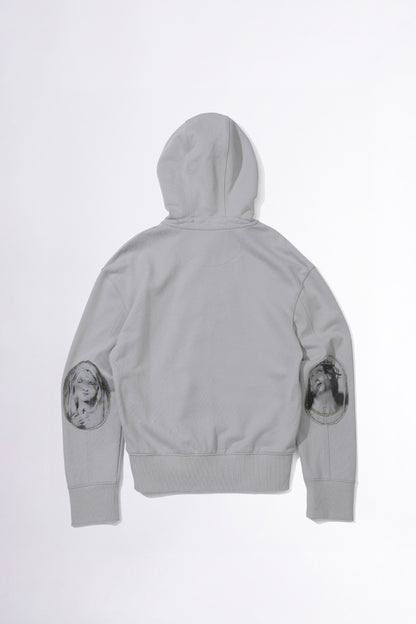 Sculptor Beaded Hoodie Zip-Up Dusty Sky