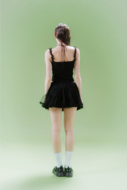 MESH LAYERED TOP (BK)