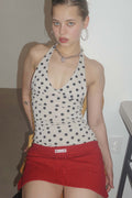 Dot Halter Top Raw