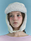 POESIEDAME PADDING EARFLAP HAT IN CLOVER BUTTER