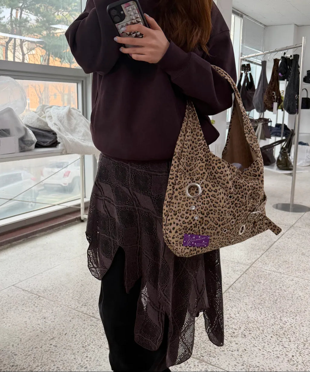 yeomim layout bag (leopard beige)