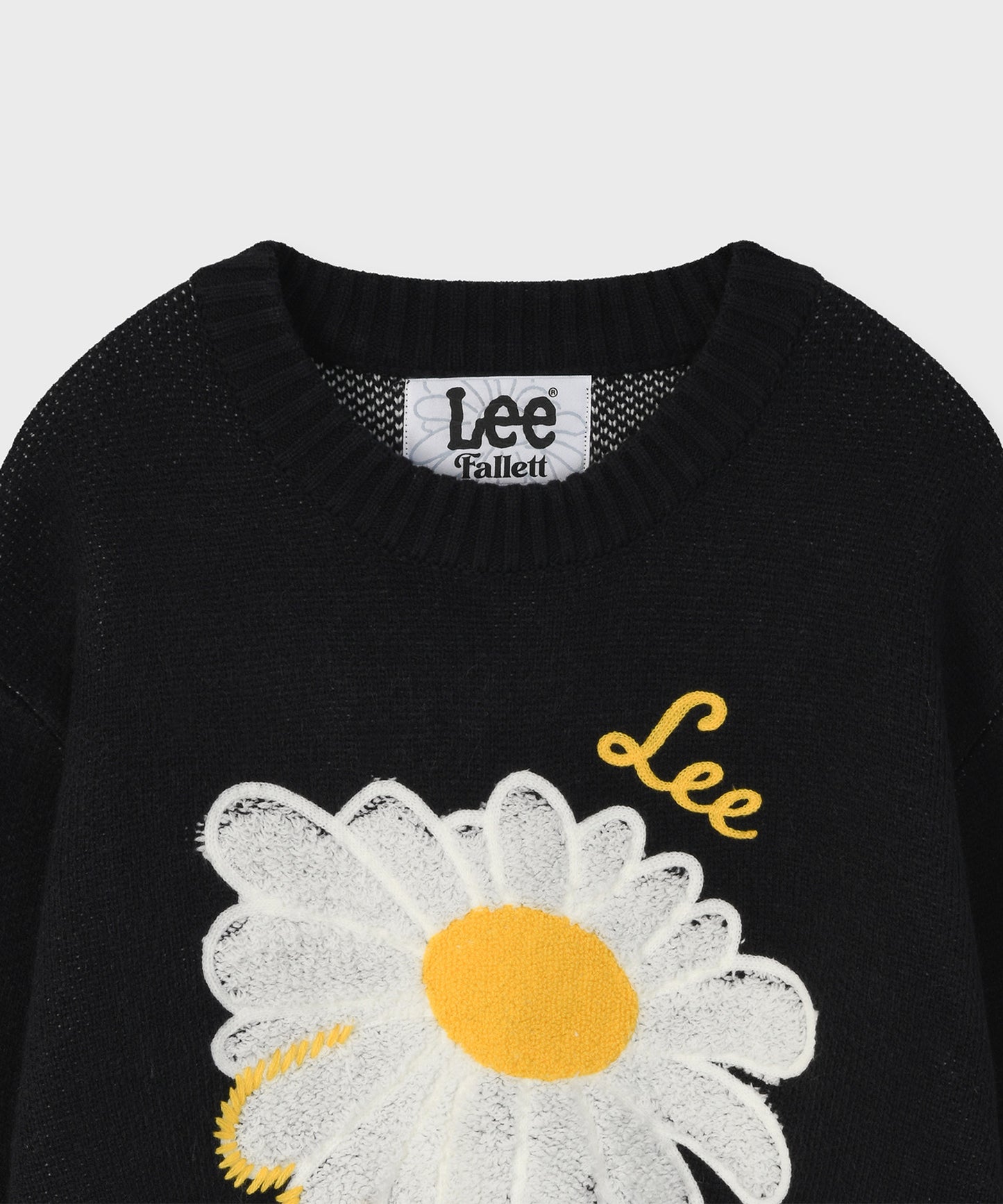 [Fallet x Lee] Sun Flower Knit / navy