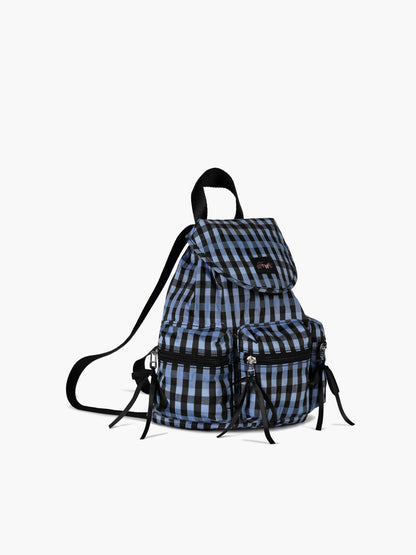 fennec Berry Pocket Backpack / check blue