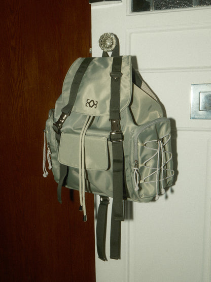 siweol Bow String Backpack - mute khaki