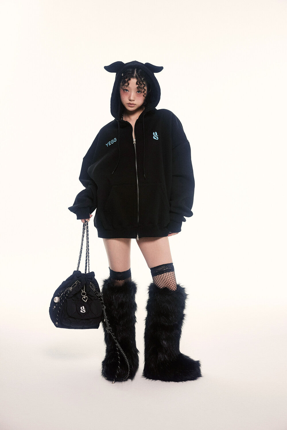 YEGG Heart padding bag (2colors)