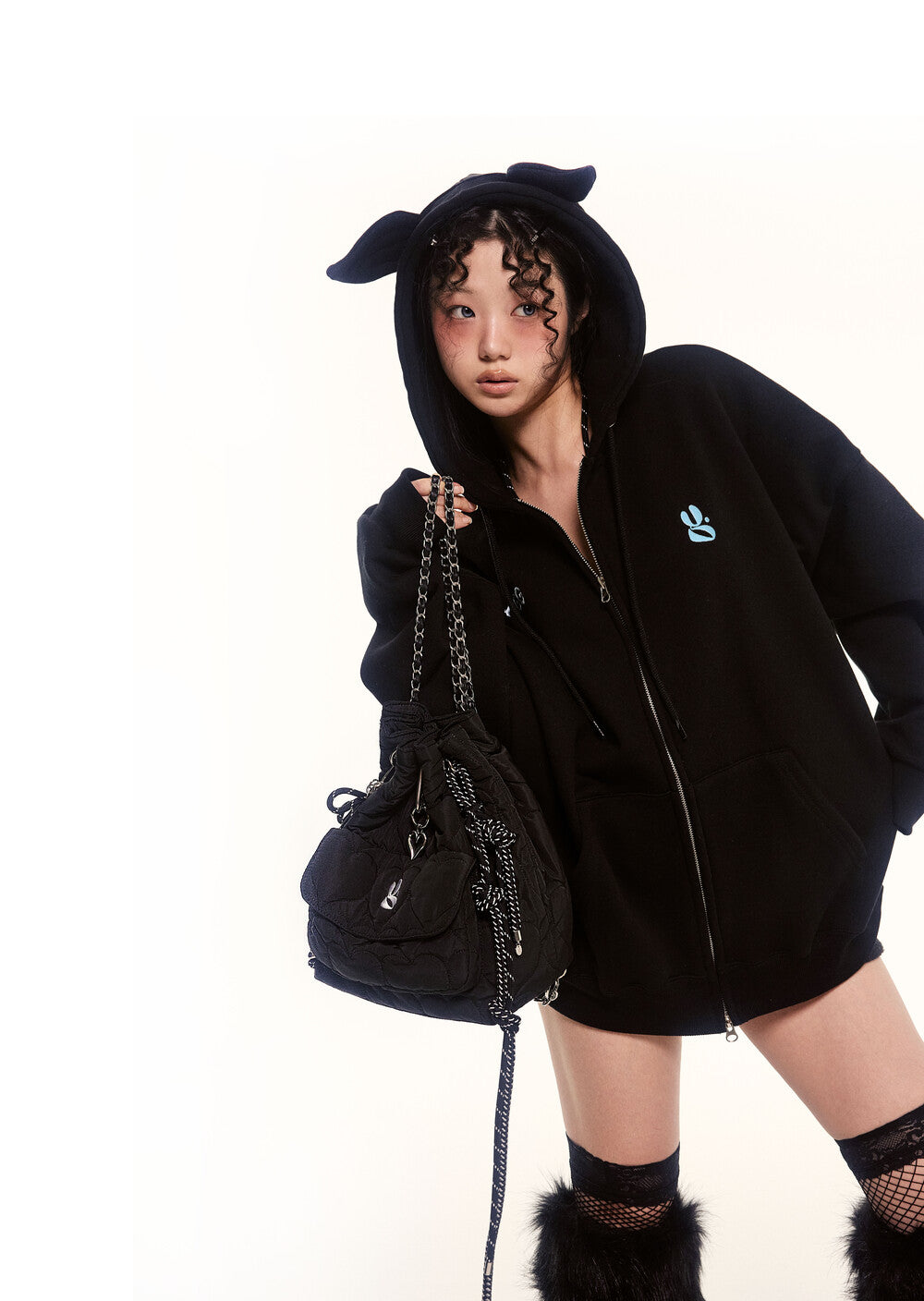 YEGG Heart padding bag (2colors)