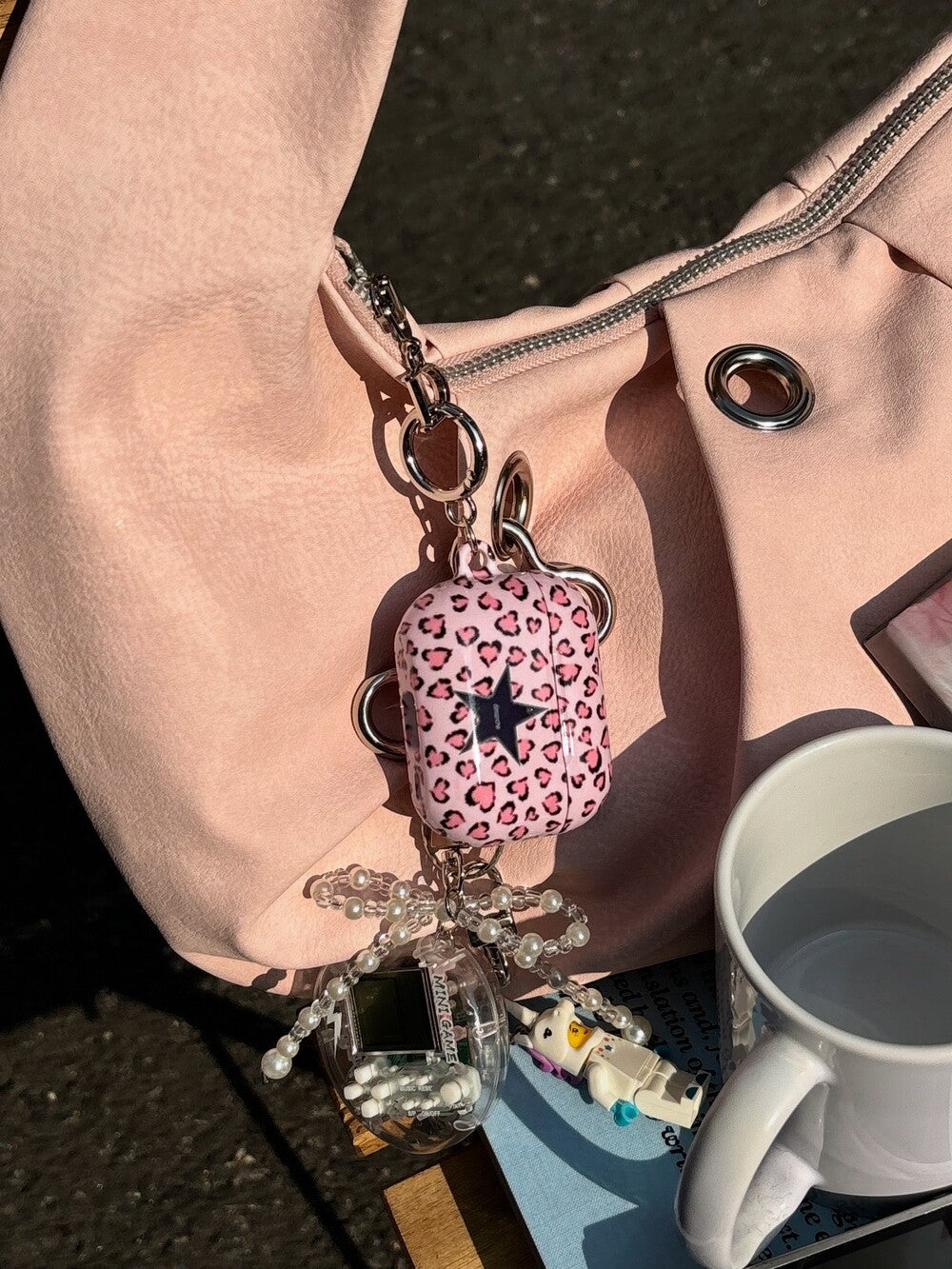 Leopard Star Airpods Case (pink)