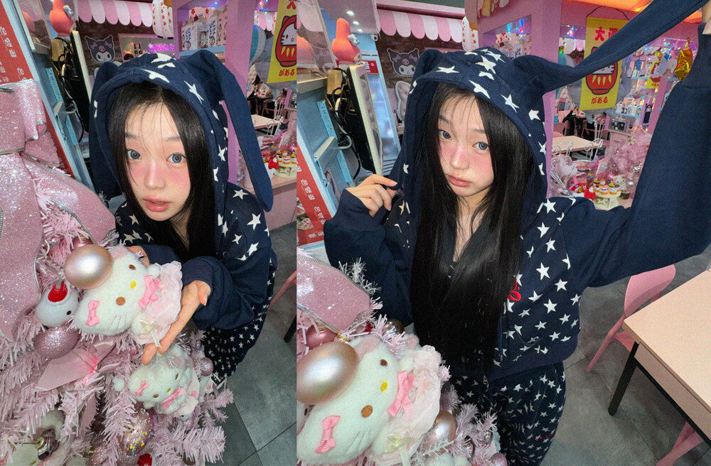 YEGG Star Bunny Hoodie - 2colors