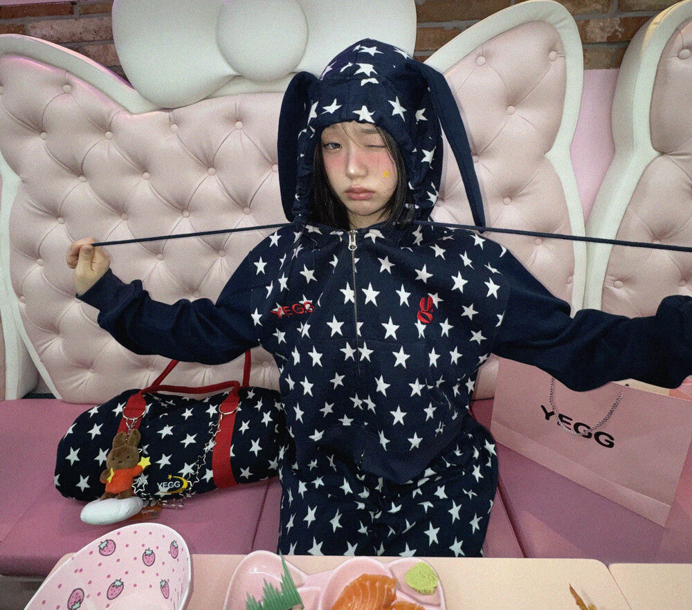 YEGG Star Bunny Hoodie - 2colors