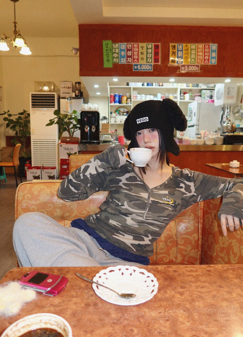 YEGG Camo Star Hoodie Tee