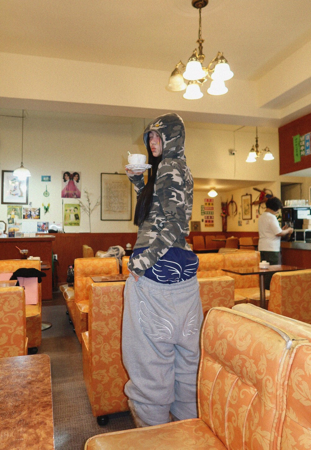 YEGG Camo Star Hoodie Tee