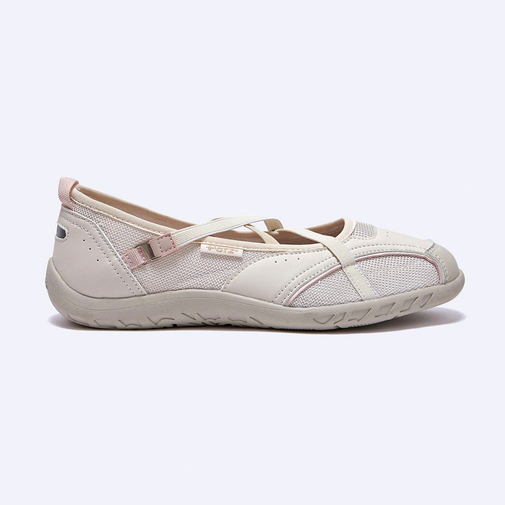 OTZ ROMARY BANDING FLAT SNEAKERS / BEIGE