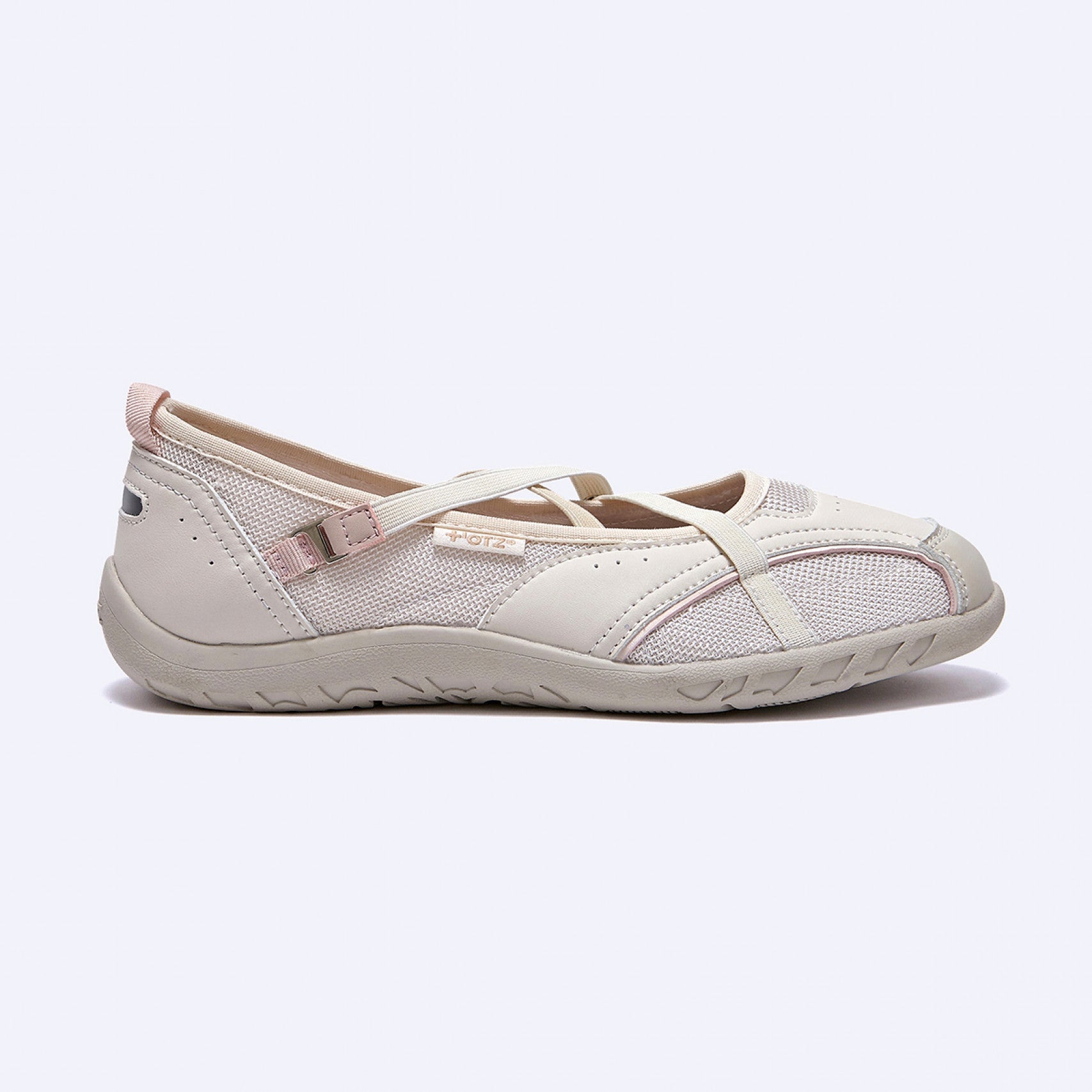OTZ ROMARY BANDING FLAT SNEAKERS / BEIGE
