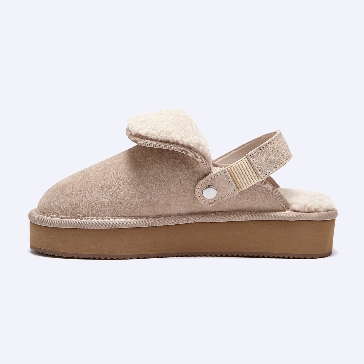 OTZ BALLOONY PLATFORM BANDING SLIDES / BEIGE