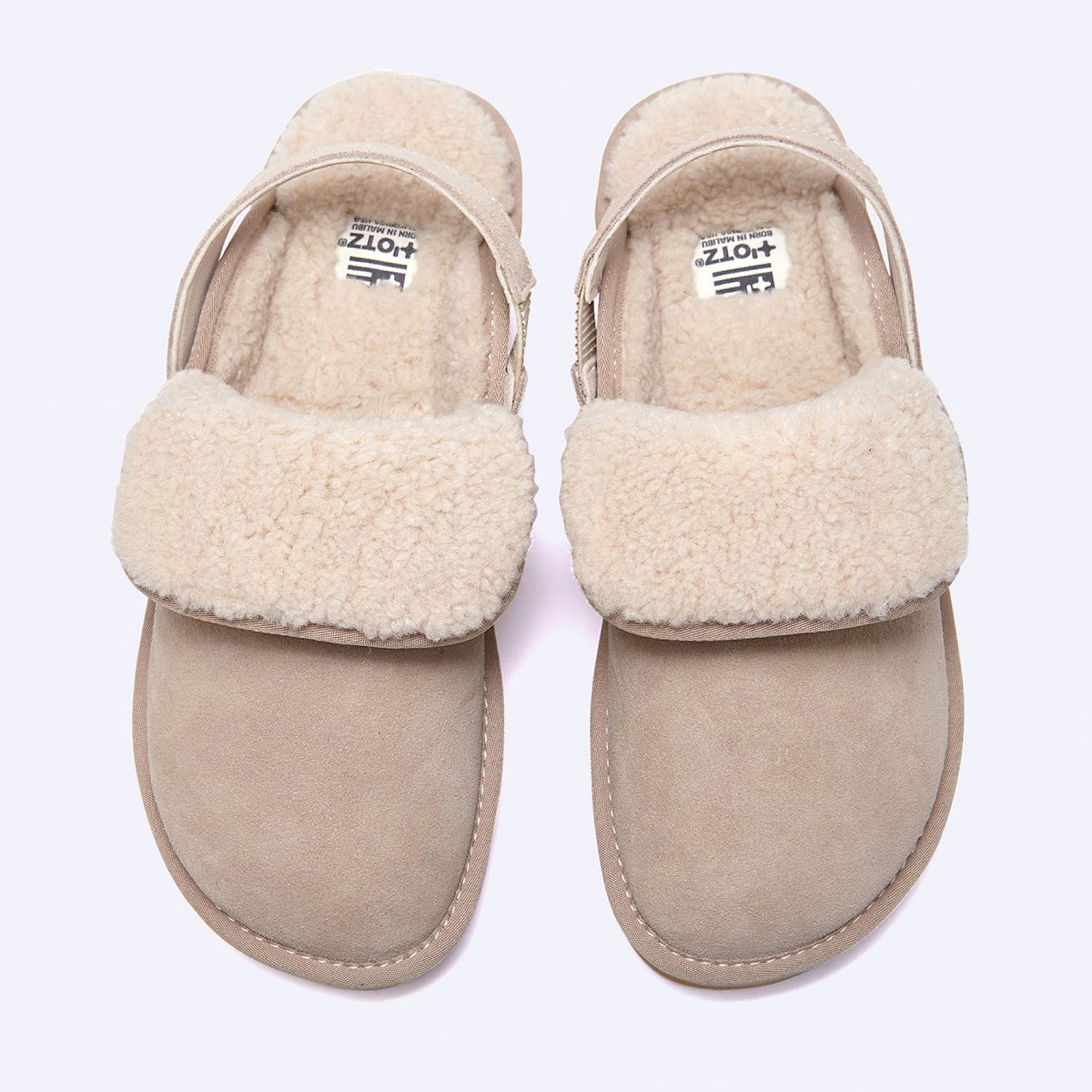 OTZ BALLOONY PLATFORM BANDING SLIDES / BEIGE