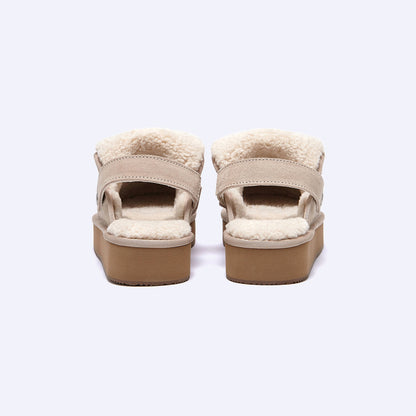 OTZ BALLOONY PLATFORM BANDING SLIDES / BEIGE