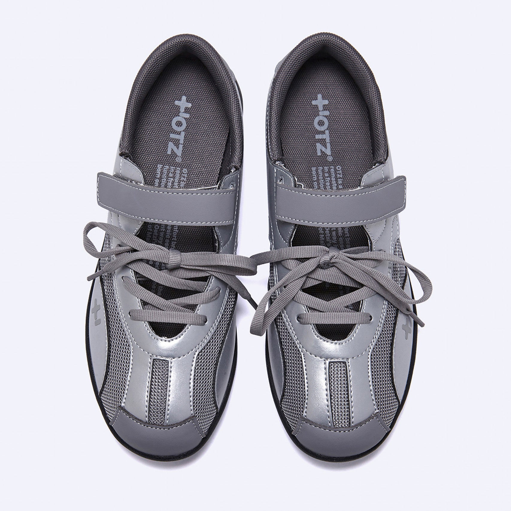 OTZ ROMARY LACE-UP SNEAKERS / SILVER