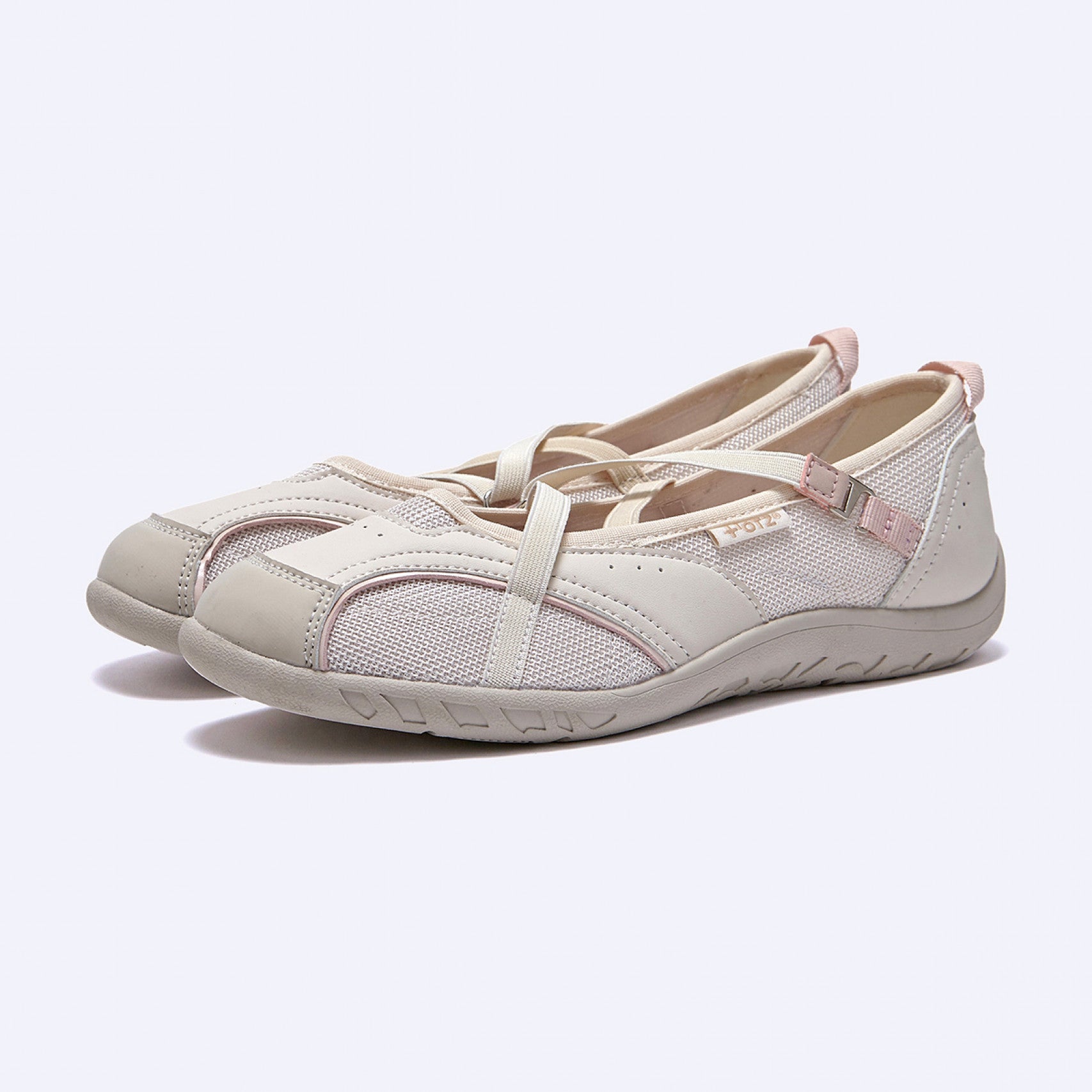 OTZ ROMARY BANDING FLAT SNEAKERS / BEIGE