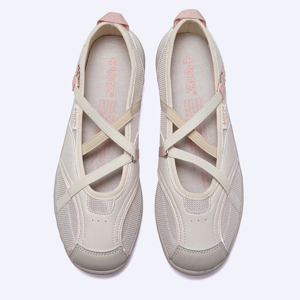 OTZ ROMARY BANDING FLAT SNEAKERS / BEIGE
