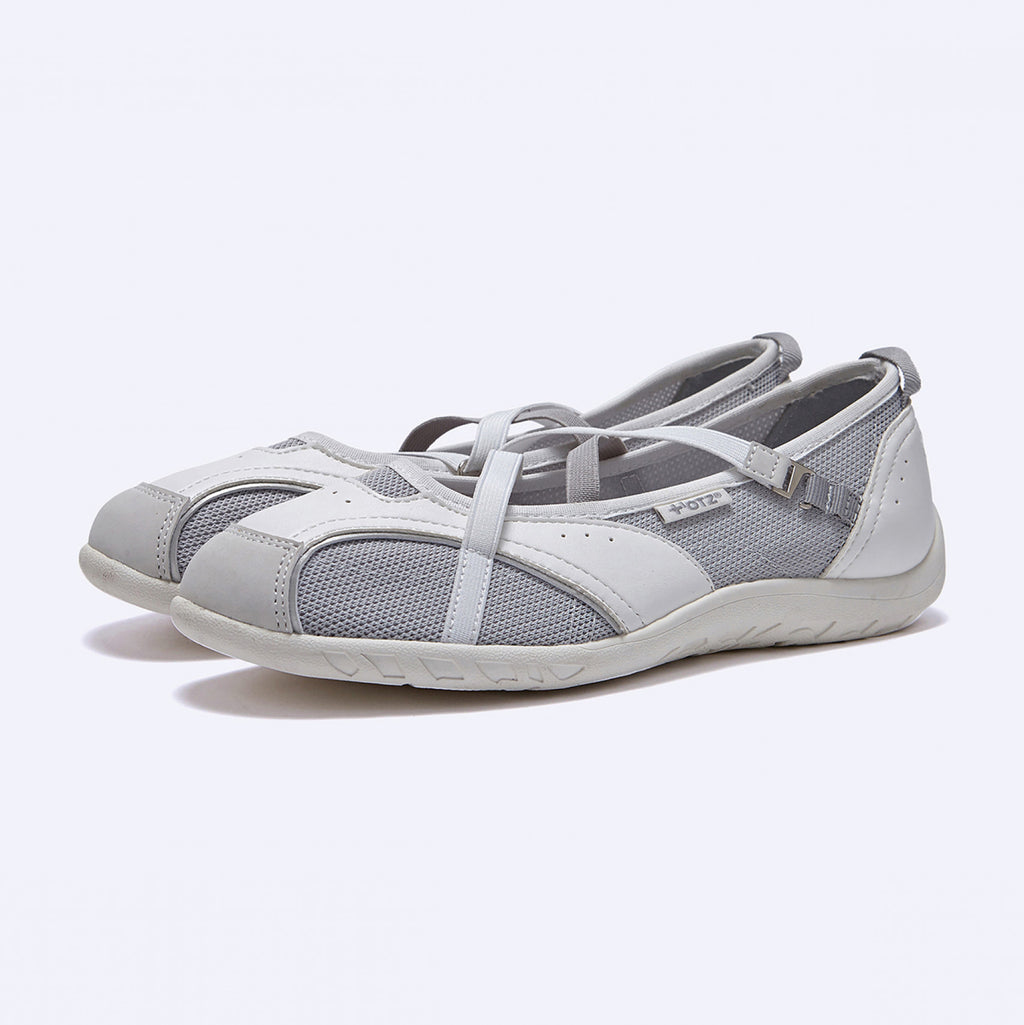 OTZ ROMARY BANDING FLAT SNEAKERS / WHITE