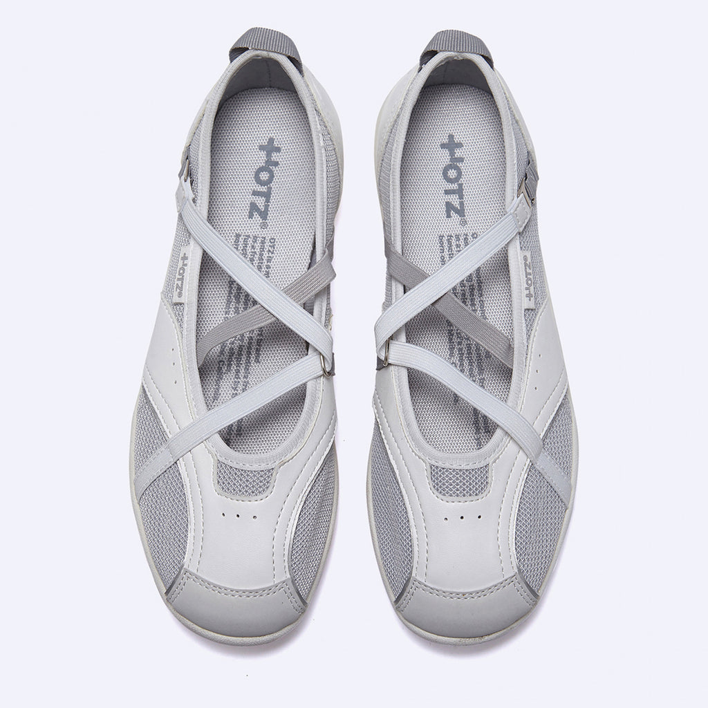 OTZ ROMARY BANDING FLAT SNEAKERS / WHITE