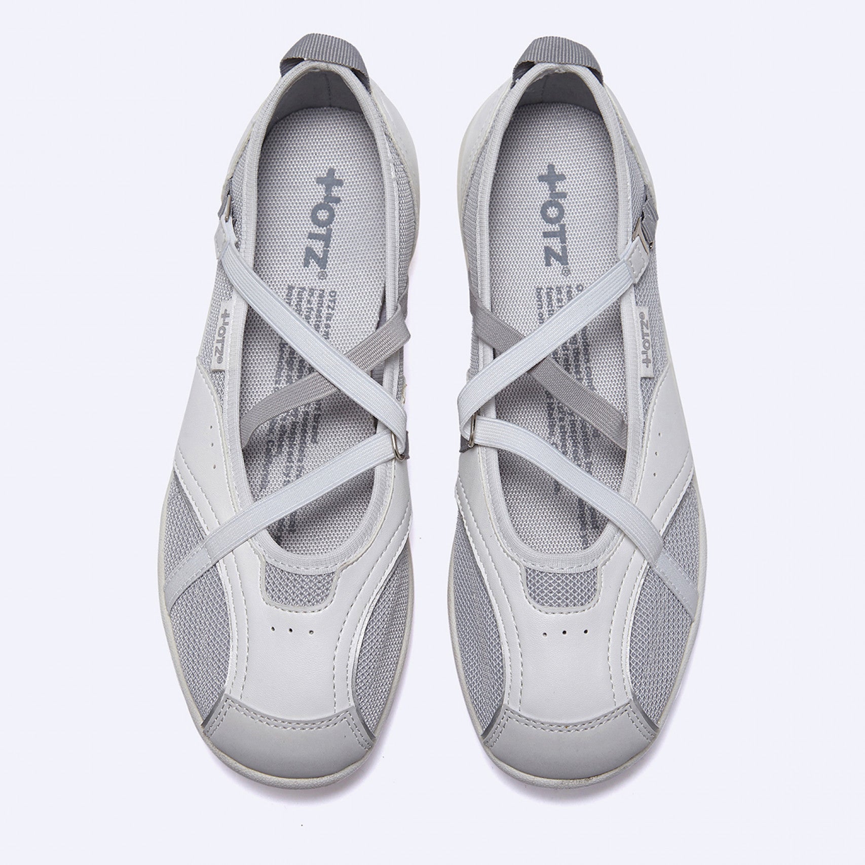 OTZ ROMARY BANDING FLAT SNEAKERS / WHITE