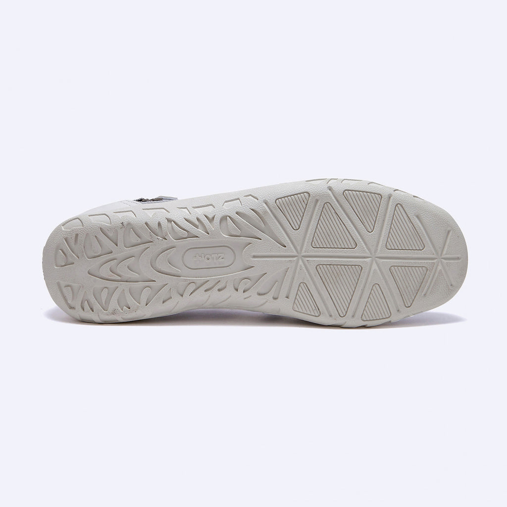 OTZ ROMARY BANDING FLAT SNEAKERS / WHITE