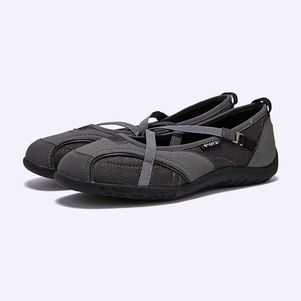 OTZ ROMARY BANDING FLAT SNEAKERS / GREY