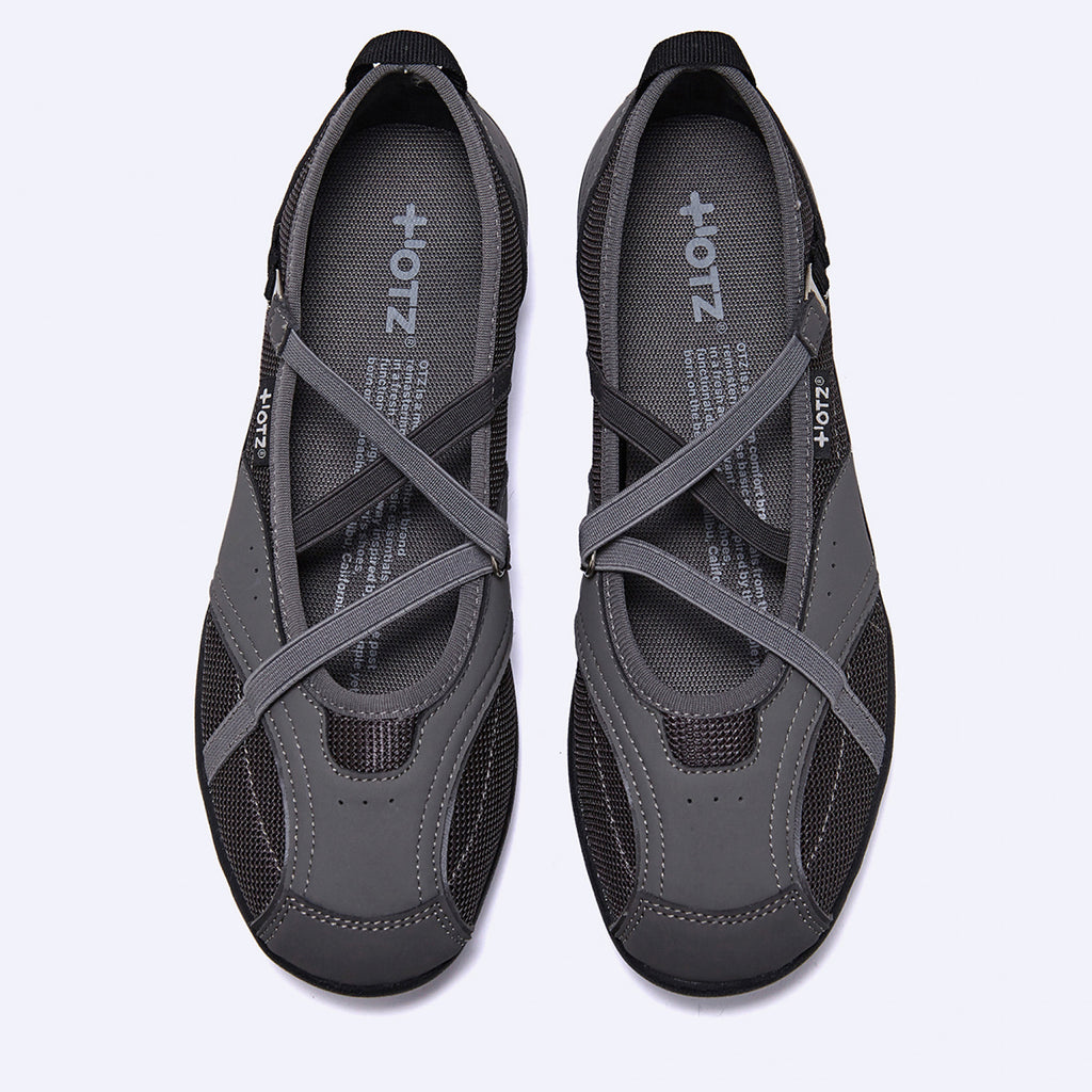 OTZ ROMARY BANDING FLAT SNEAKERS / GREY