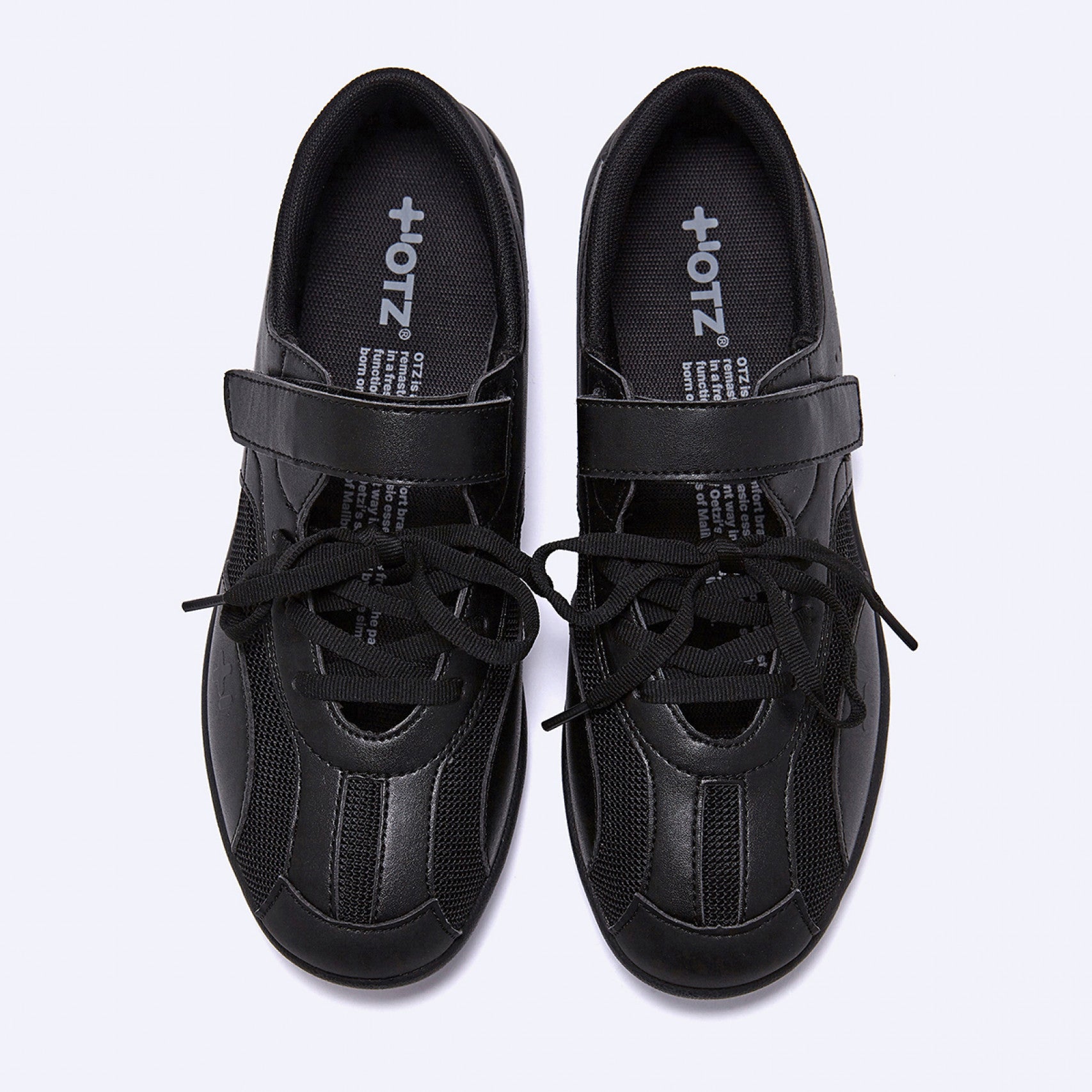 OTZ ROMARY LACE-UP SNEAKERS / BLACK