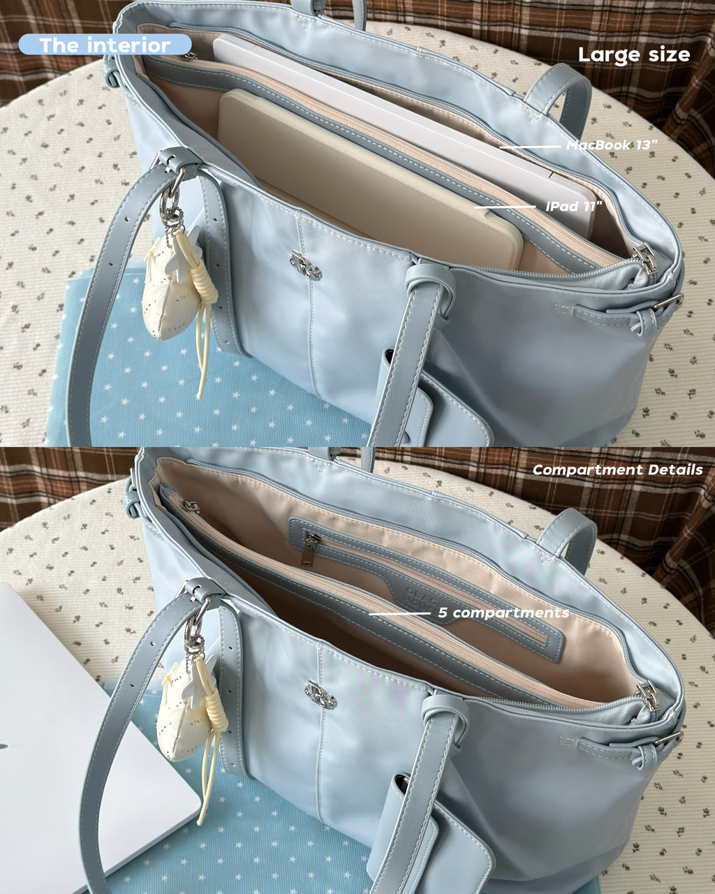 [獨家代理] [OBAGHOUSE] THE BLOOM TOTE ★NYLON★ COLLECTION_3 COLORS
