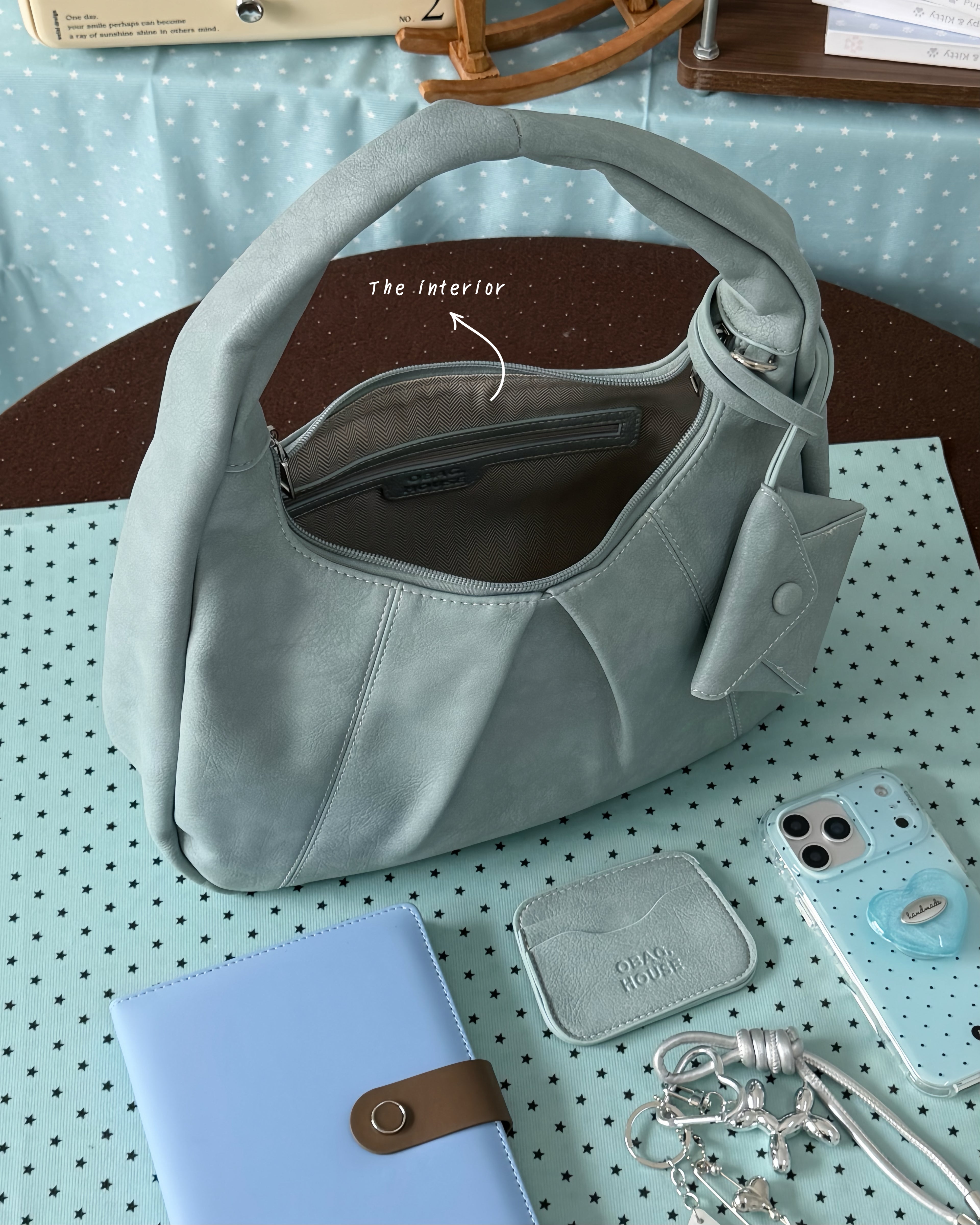 Bloom Cloud Curve Hobo Bag - 6colors