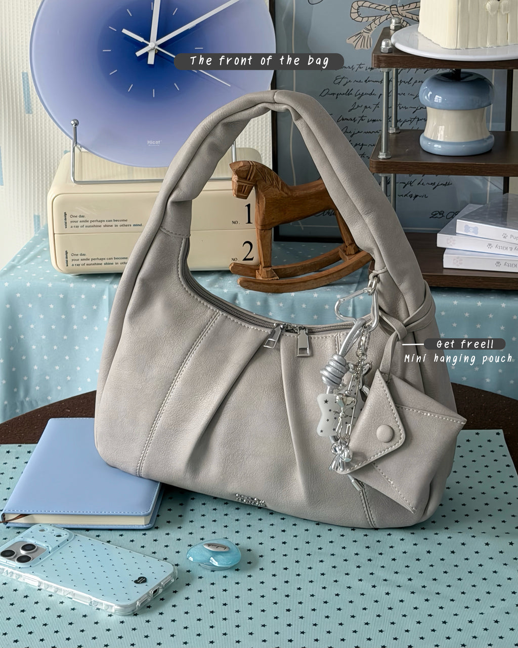 Bloom Cloud Curve Hobo Bag - 6colors